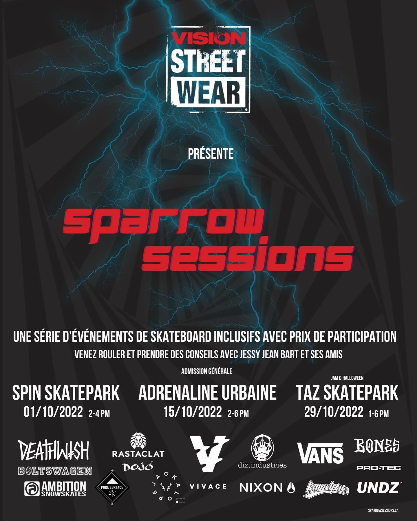 Sparrow Sessions Spin Skatepark Adrenaline Urbaine Taz Skatepark